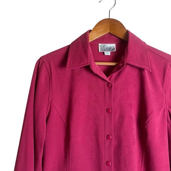 3 for $30! Tradition Country Collection pink‎ embroidered shirt - Picture 2 of 5
